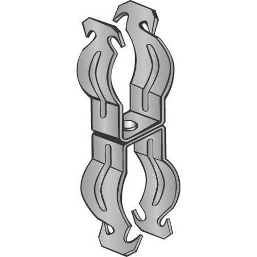 Conduit to Conduit Trapeze Assembly, Both Push In Conduit Clips Fit 1/2