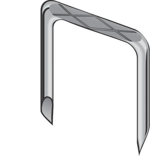 Product image for Minerallac I12FG 1-1/4 x 9/16" Non-Insulated Flat Top Cable Staples, Fits 3 Conductor #10, #12 & #14 Non-Metallic Sheathed Cable, BX, MC & other cable