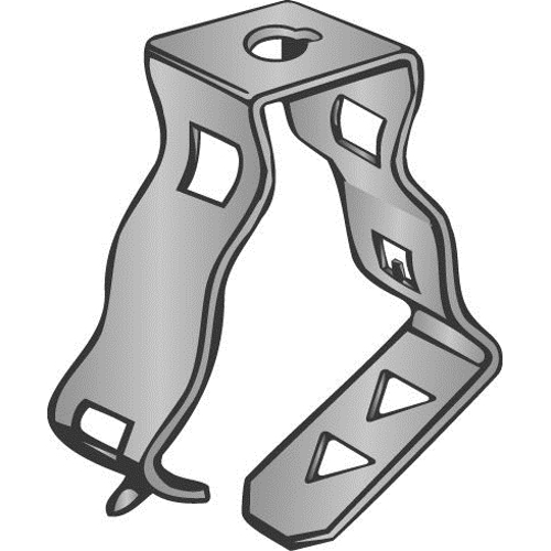 Product image for Minerallac KC1234T Closed Conduit Clip, Squeeze Closed to Engage Locking Tab, Spring Steel