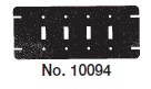 Mulberry; Gang Box Cover; Material: Steel; Finish: Galvanized; Shape: Rectangular Flat; Size: 10-5/8 IN Width X 4-11/16 IN Height; Old Number: 4TGB; Number Of Gang: 4; Configurations: Switch
