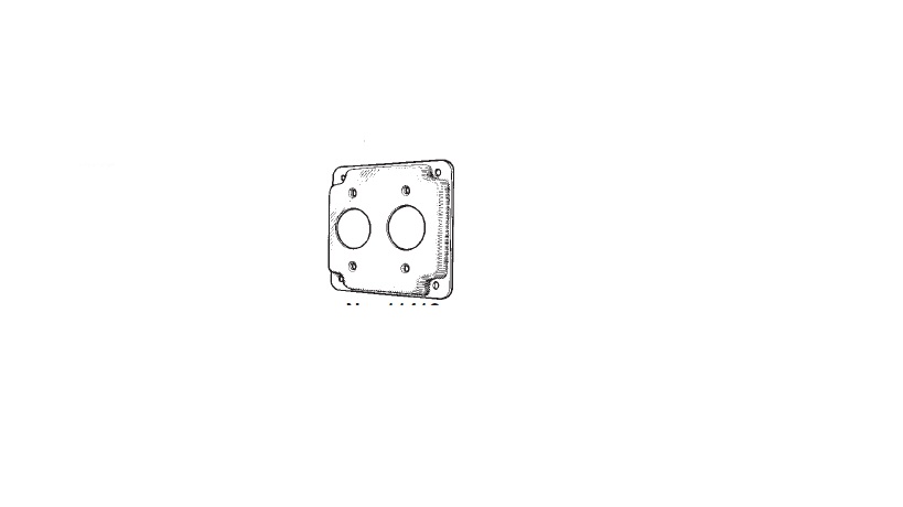 Mulberry; Electrical Box Cover; 2 Single Receptacle; Material: Steel; Finish: Powder Coated; Size: 4 IN X 1/2 IN Raised; Old Number: 192S; Universal Key Number: RS10