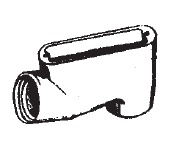 Mulberry; Conduit Body; Type SLB; Hub Size: 0.500 IN; Material: Die Cast Aluminum; Finish: Smooth, Corrosion-Resistant Electrostatic Powder Coated