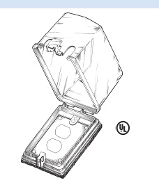 Mulberry; Weathersafe Cover; Rugged Lexan; Vertical, Shallow; Shape: Rectangular; Size: 2.500 IN Depth; Mounting: Flush; Number Of Gang: 1; Configurations: Single Receptacle (1.405 IN Diameter)