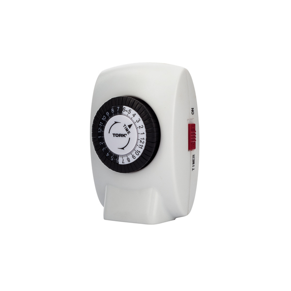 Tork 24 Hour Powerful Compact Mechanical Timer APPLICATIONS: Control lamps, radios, televisions, indoor Christmas lights, appliances. Automatically turns ON/OFF items in the home. Gives the home a 