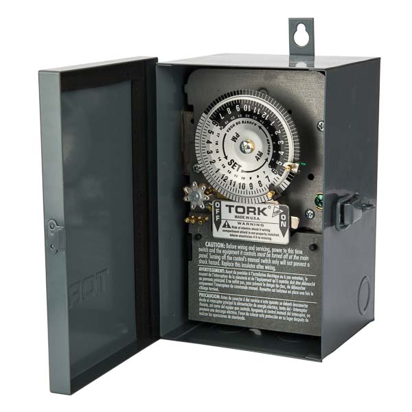 24 Hour Skip A Day Time Switch 40A 208-277V 3PST Indoor/Outdoor Metal Enclosure