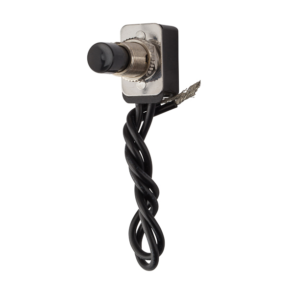 Nylon Wire Lead Connect SPST Pushbutton Switch