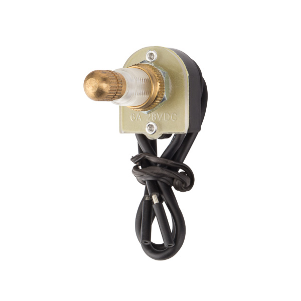 ON OFF SPST 6 AMP 125 VAC Rotary Canopy Switch