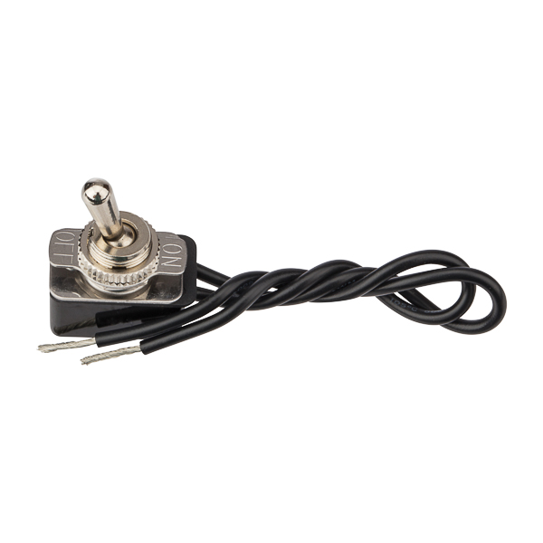 ON OFF - SPST - Medium Nickel Wire Connect Bat Toggle Switch