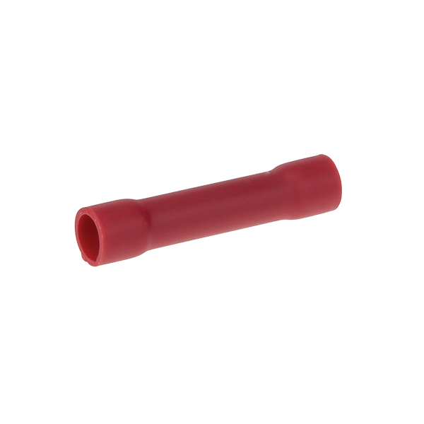 22-18 AWG Vinyl Insulated Butt Splice Connectors -25 Count Vinyl Butt Splice Connectors are made of insulating vinyl. Stripped wires are inserted from each end and 