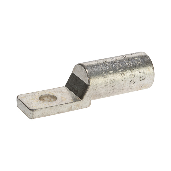 Cast Aluminum Meter Socket Lug 2/0 AWG - 3/8 Bolt Made of dead-soft EC grade aluminum. 840 common dies- one die installs on all sizes. For aluminum or copper conductors. Pre-filled with oxide inhibitor. Installing dies (color red): .840, 18, 324, TX, 76, 11A, 249.