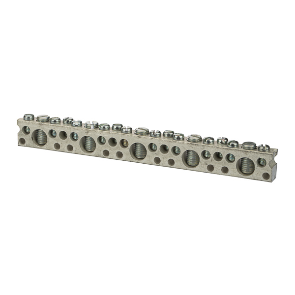 Combination Connector 19 Circuits Multiple combination connectors are made fromaluminum and are tin-plated for low contactresistance. Suitable for use with both copper andaluminum conductors. Each connector containsa combination of 1/0-14 AWG and 6-14 AWGwire holes.