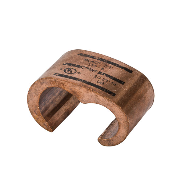 Heavy Duty Copper C Tap Grounding Connector for 350 MCM to 4/0 AWG APPLICATIONS: Copper 