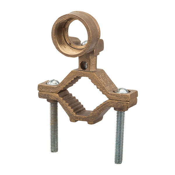 Bronze Ground Clamp with 360 Degree Adapters for Rigid Conduit 1.25-2 in pipe 1