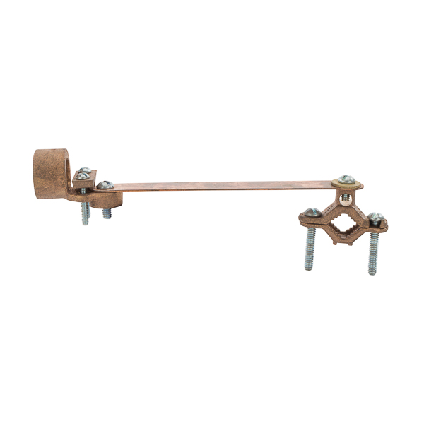 Bronze Ground Clamps for Rigid Conduit w/ Flexible Wire Strap for 0.5-1in and 3/4