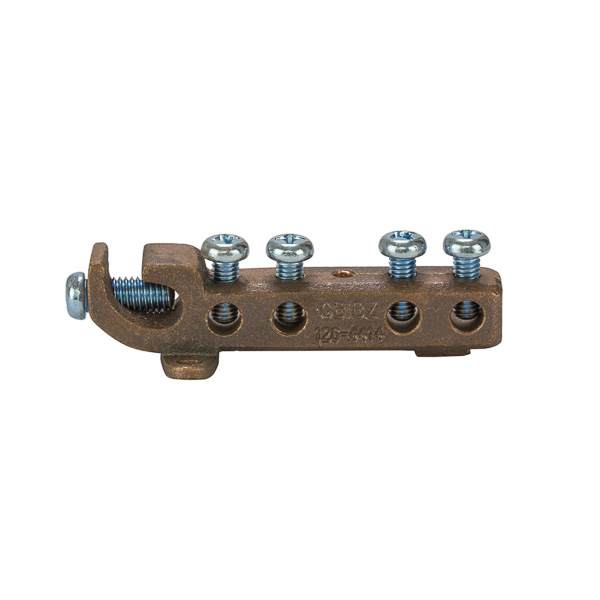 Grounding Bonding Intersystem Bronze (1)#2-#6 Main with (4)#4-#14Taps