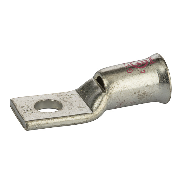 1 Hole Short Barrel Copper Compression Lug for Flexible Copper Cable 1/0AWG - 5/16