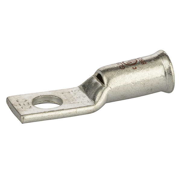 1 Hole Short Barrel Copper Compression Lug for Flexible Copper Cable2 AWG- 5/16