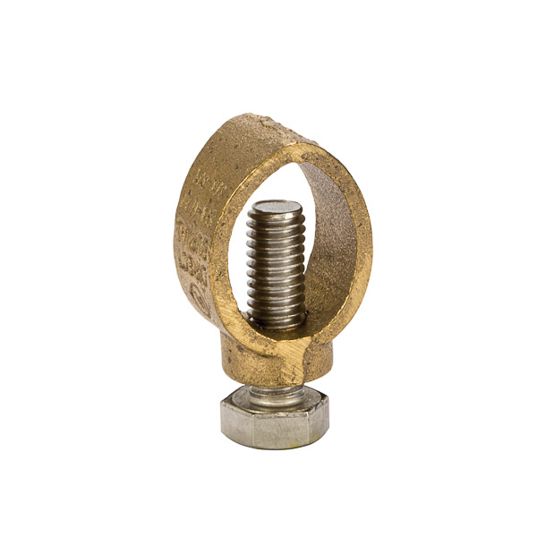 Ground Rod Clamp for 3/8in. Rod Ground Rod Clamps are made from silicon bronze with 304 stainless steel screws for maximum strength. cULus Listed 467 Grounding and Bonding.