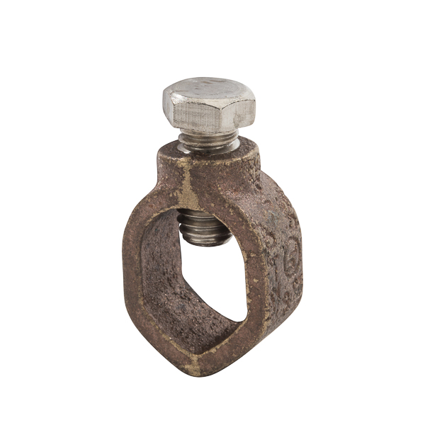 Product image for NSI GRC-58 5/8 Inch 10 to 1/0 AWG Silicon Bronze Standard Duty Ground Rod Clamp