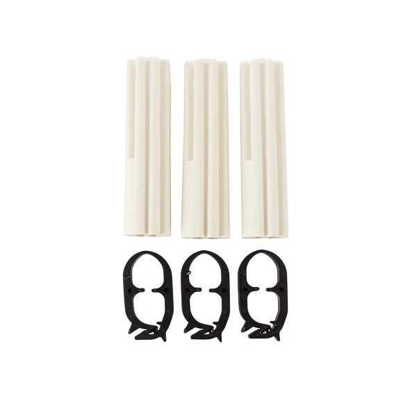 Easy-Splice Push On Gel Stub Splice Kit 8 - 2 AWG Quickly and conveniently insulate, seal and protect sub splice connections up to 1,000 Volts. The robust yet compact design is engineered to handle the harsh environment of motor and many other connection applications (including street lights). Specially formulated material provides excellent abrasion resistance, insulation value, and UV resistance. Each cap size is designed to fit a wide range of cable sizes. The expandable design keeps the cap as small as possible allowing it to expand only as much as needed to fit. Rated 105°C. cULus listed. The kit includes one gel filled cap, one cap clamp, and one phase separator. The kits include three of each one per phase. INSTALLATION: GSS connector kits provide the fastest installation. Simply slide the cover down over the connection and snap the clamp closed. Sealant gel is already in the cap.