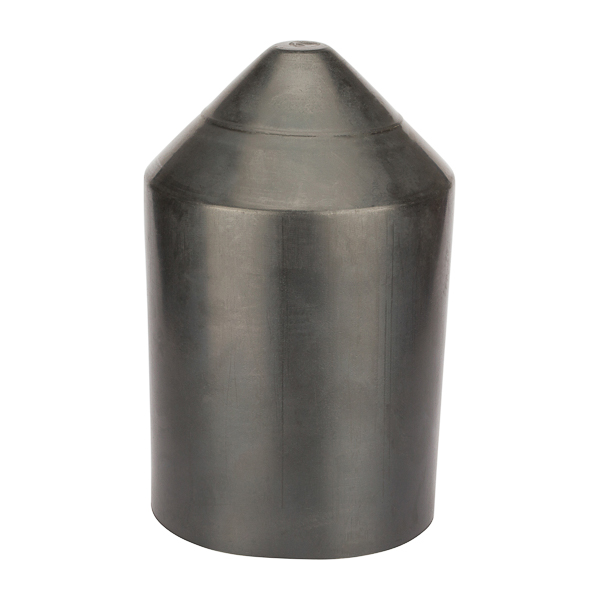 Easy-Splice Heat Shrinkable End Cap These caps replace greases, tapes, epoxy, encapsulation, or dips. In most sizes, installation may be accomplished in less than one minute. Heat-shrinkable end caps provide for efficient and positive cable end sealing. Made of thermally stabilized polyolefin, the interior of the HSC is coated with a meltable sealant to assure a watertight seal, complete insulation, abrasion and corrosion resistance. Seals may be affected over lead, steel, aluminum, copper and all standard plastic and elastomeric insulating materials and conduit. HSC end sealing caps are qualified to ANSI C119.1-1986 and rated to ICEA electrical withstand test for 1,000 volts. HSC end sealing caps can be used as a live seal for cables carrying up to 1,000 volts. They can also be used as end seals for storing and pulling de-energized cable.