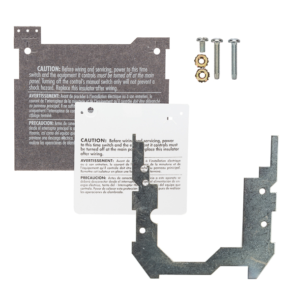 Tork Intermatic Adapter Plate Mounting Bracket for Tork Time Switches APPLICATIONS: Mounting brackets are used to mount time clocks and time switches to walls and other surfaces. FOR USE WITH: All Tork Time Switches