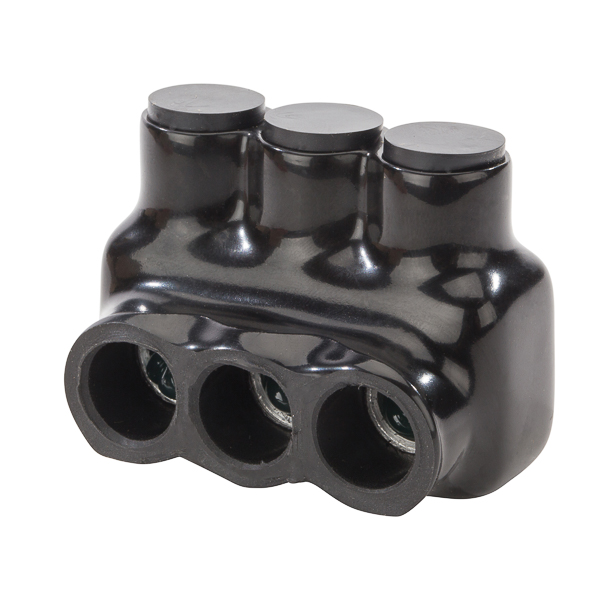thumbnail image 2 of Ilsco PBTS-3-1/0 Multi-Tap Connector – 3 Port, Side Entry, 14 To 1/0 AWG, AL/CU 2 of 5