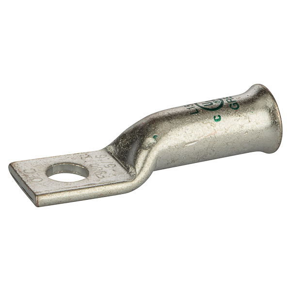 1 Hole Long Barrel Copper Compression Lug for Flexible Copper Cable 1 AWG - 5/16