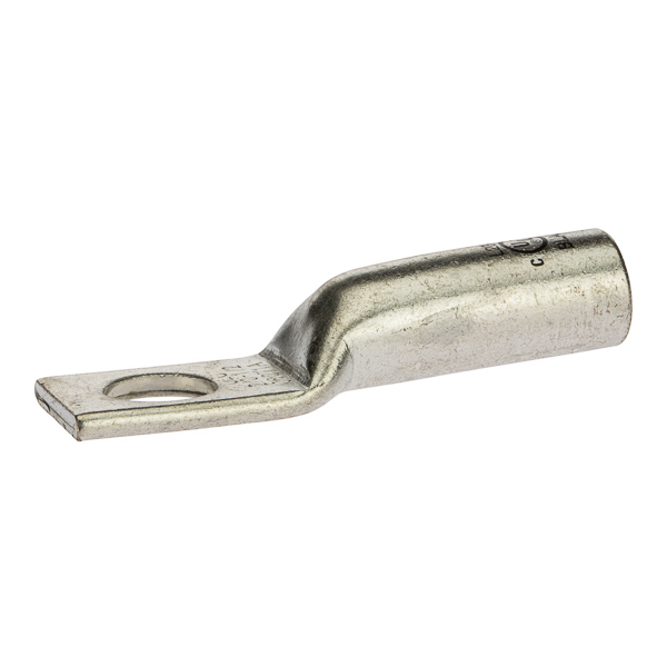 1 Hole Long Barrel Copper Compression Lug 2&frasl-0 AWG - 1/2