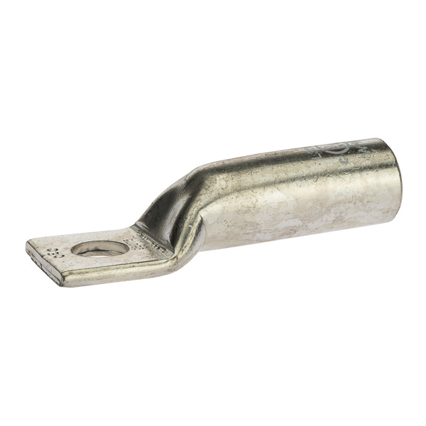 1 Hole Long Barrel Copper Compression Lug 300 MCM - 1/2