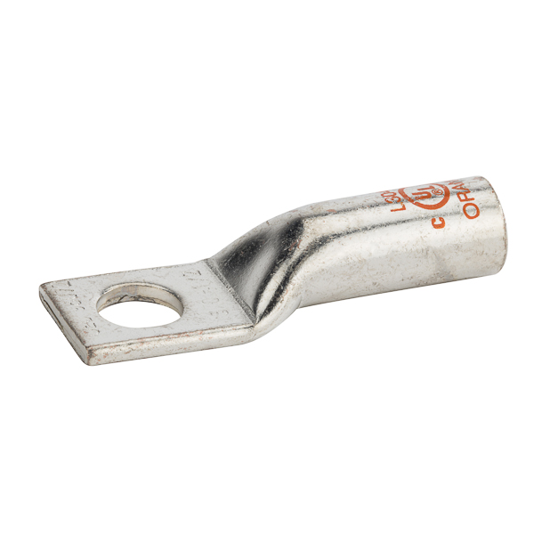 1 Hole Long Barrel Copper Compression Lug 3&frasl-0 AWG - 1/2