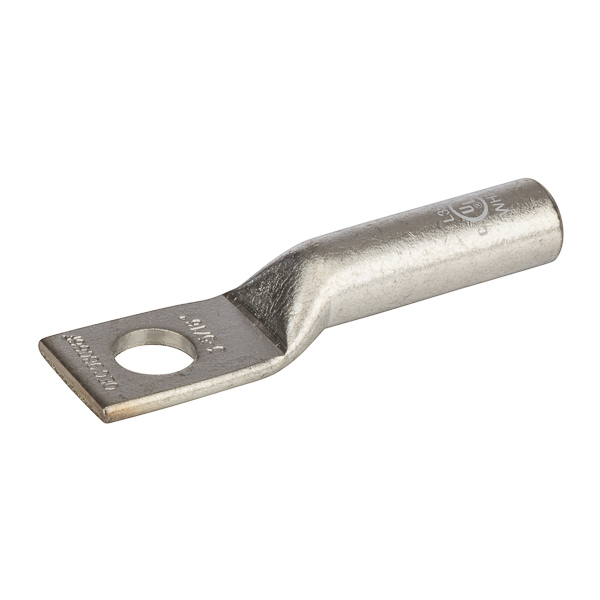 1 Hole Long Barrel Copper Compression Lug 3 AWG - 5/16