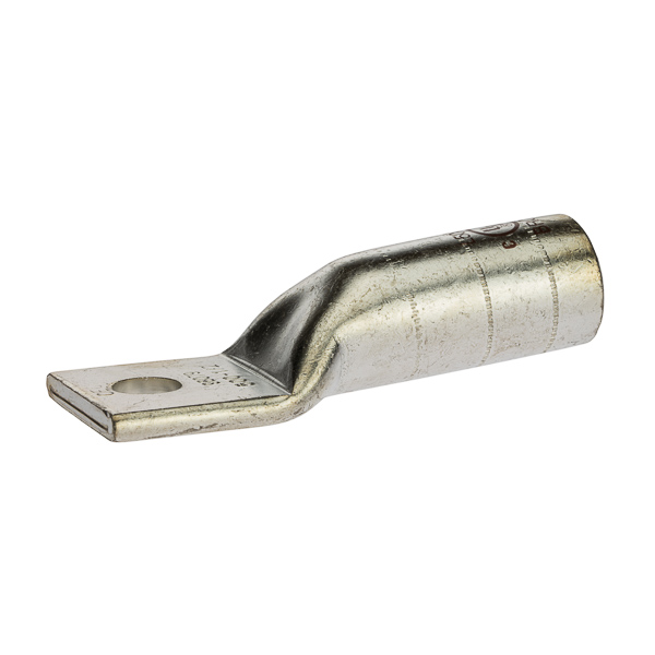 1 Hole Long Barrel Copper Compression Lug 500 MCM - 1/2