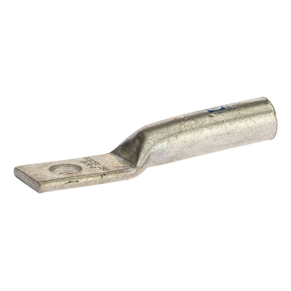 1 Hole Long Barrel Copper Compression Lug 6 AWG - 10 Bolt Long Barrel Copper Compression Lugs are produced from high conductivity copper tubing. They are tin-plated to provide corrosion low contact resistance. Marked with die index and color coded for easy reference. Listed for 35KV maximum when properly installed and to cable manufacturer instructions. Temperature rating 90 degrees C. .