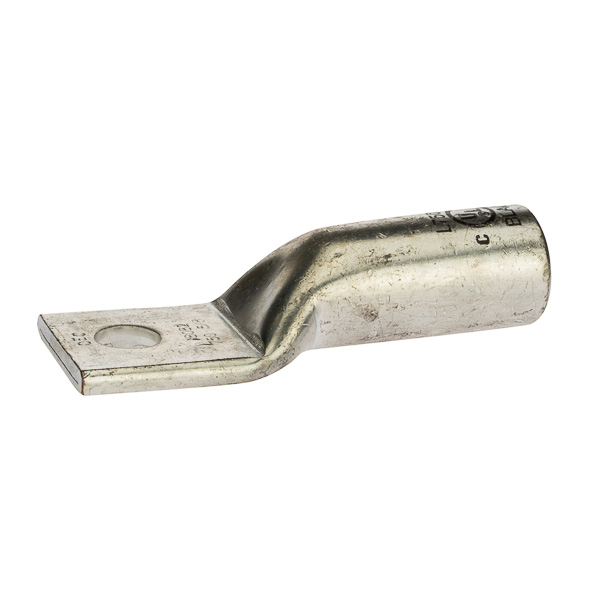 1 Hole Long Barrel Copper Compression Lug 750 MCM - 5/8