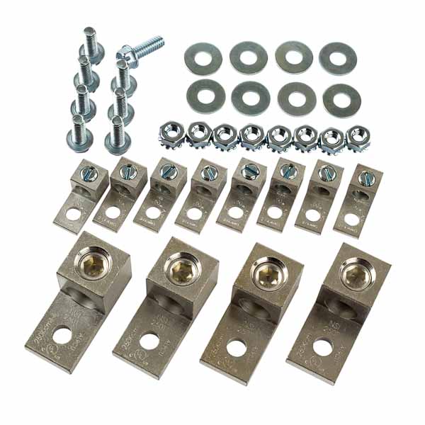 Transformer Lug Kit KVA Size (15-37-1/2 1 ø) (15-45-3 ø) Transformer Lug Kit contains terminal lugs that are dual rated for use with both copper and aluminum cables.