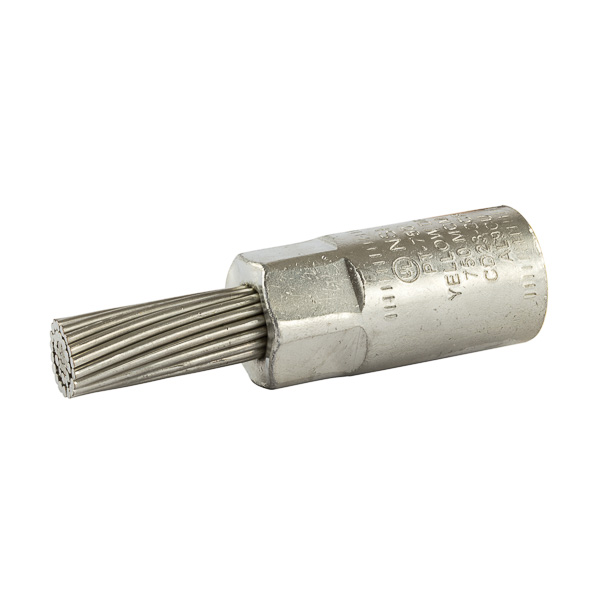 Stranded Bi-Metallic Pin Terminal 750 MCM Stranded Bi-Metallic Pin Terminals is designed to facilitate termination of aluminum conductors. Tin-plated stranded copper pin. Connector bores are coated with oxide inhibitor. Supplied with EPDM insulating cover. UL 486B listed. Rated 600 volts.