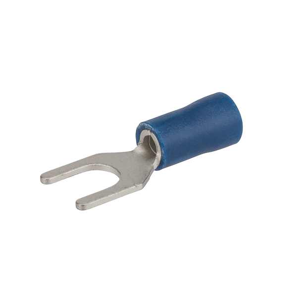 1000 Pack 16-14 Gauge Vinyl Spade Fork Crimp Terminals #10 Stud Tin Copper Core 