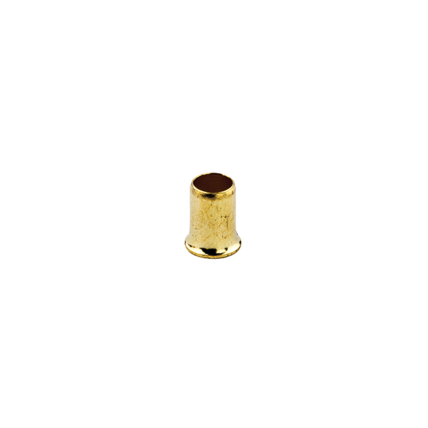 Easy-Twist Steel Crimp Sleeve Wire Connectors 18-10 AWG - 100 Count APPLICATION: Steel Crimp Sleeve Wire Connectors are economical, brass-plated steel that provides an excellent low resistance connection.