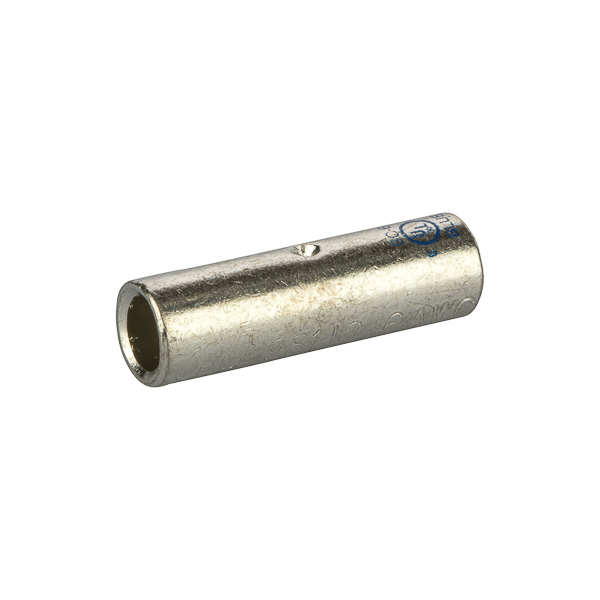 StandardBarrel TinnedCopperSplice 6 AWG Standard Barrel Tinned CopperSplices is a type of copper compression connector that is produced from high conductivity copper tubing. They are tin-plated to provide corrosion resistance and are marked with die index and color coded for easy reference. Listed for 35KV maximum when properly installed.