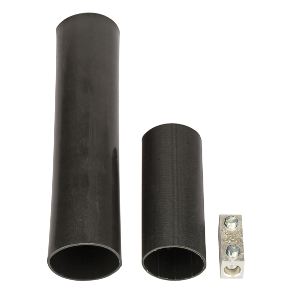 Easy-Splice Dual Rated Direct Burial Butt Splice Kit for #6 to 1/0 AWG Utilizing a mechanical dual rated splice and matched heavy wall heat shrink tubing to create an insulated splice for copper and/or aluminum cables. Temperature Rating 105 degrees C. 600 Volt Maximum.