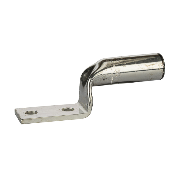 2 Hole Long Barrel Copper Stacked Compression Lug 750 MCM - 1/2