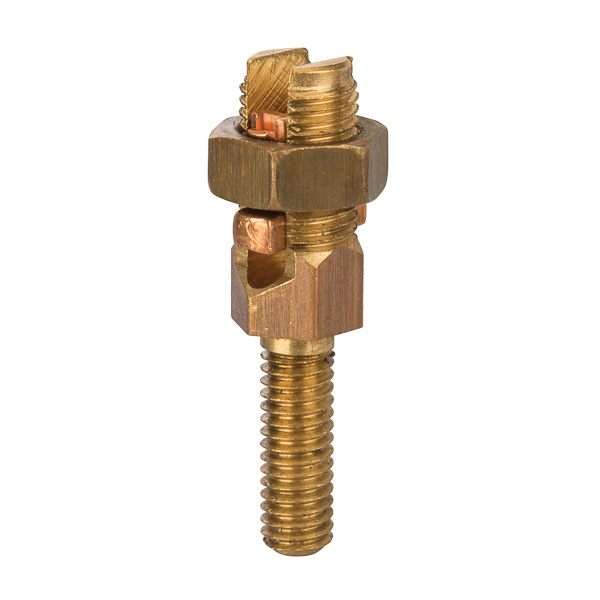 Service Post Connector - Two Wire Type 5 STR Service Post Connectors is used for connecting one or two conductors. Made from high copper content hard-drawn rod. Lay-in feature makes them excellent for continuous loop grounding and bonding. Used to ground to bar or plate. Suitable for direct burial in earth or concrete.