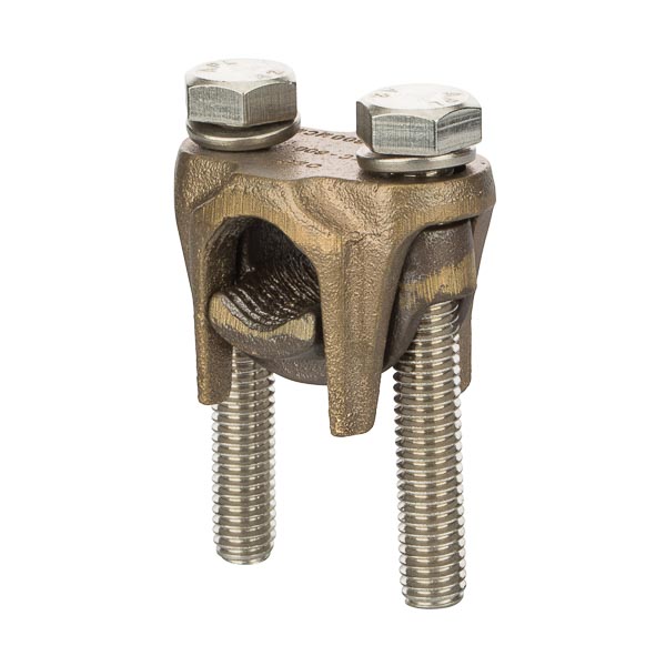 Two-Bolt Bronze Tap Connector 800 MCM - 600 MCM Two-bolt bronze tap connectors are made of high strength bronze for heavy duty connections. For use with copper to copper conductors.
