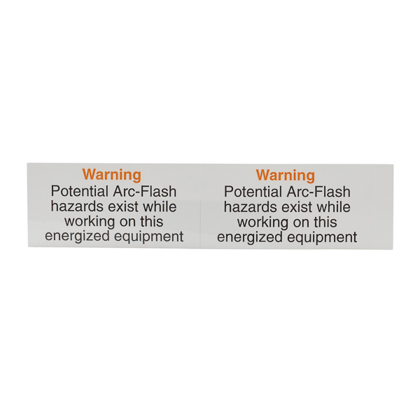 Self-Sticking Lockout Labels - Warning - Potential Arc Flash