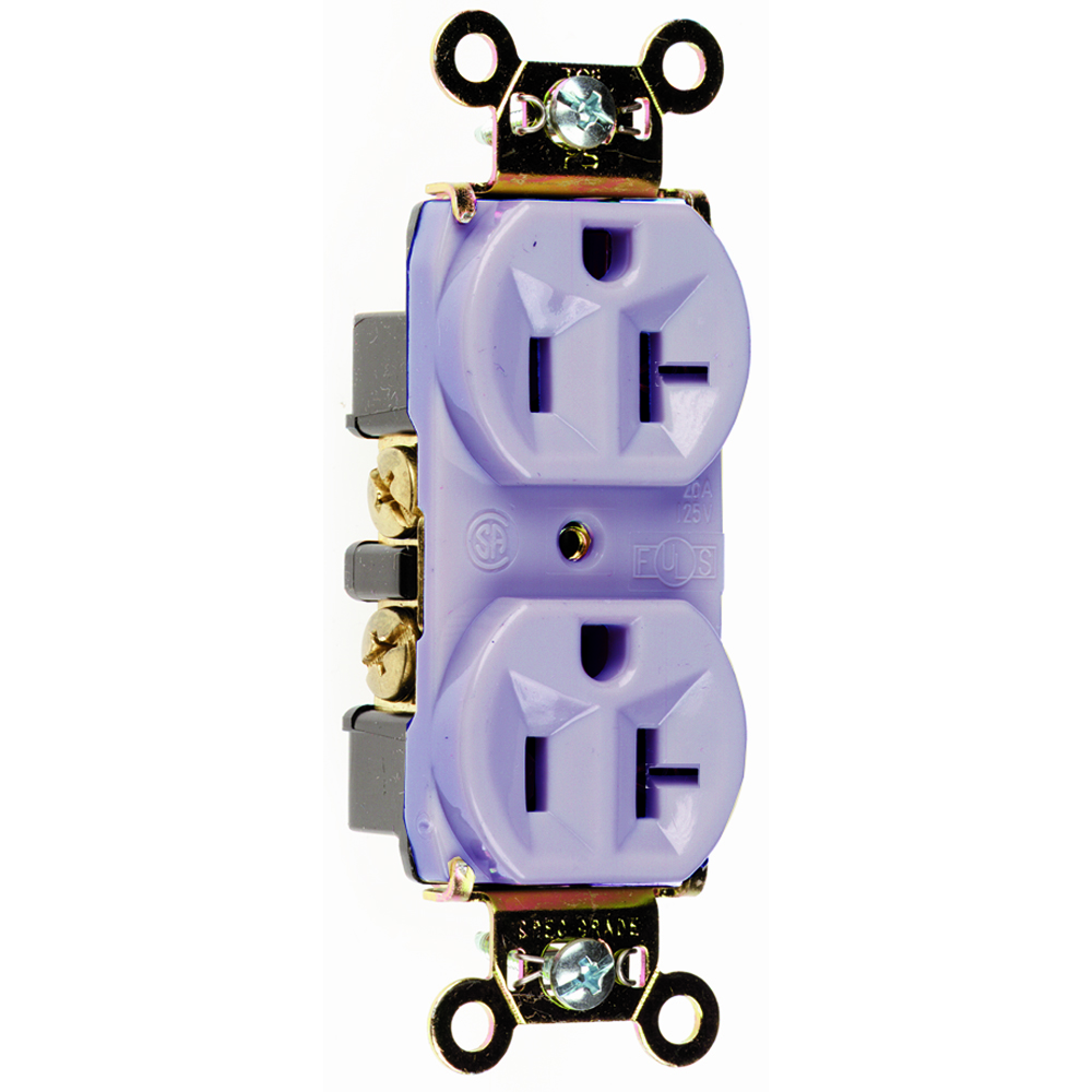 P&S 5362GRY DUPLEX RECEPTACLE 20A 125V SIDE & BACK WIRE GRAY Gordon Electric Supply, Inc.