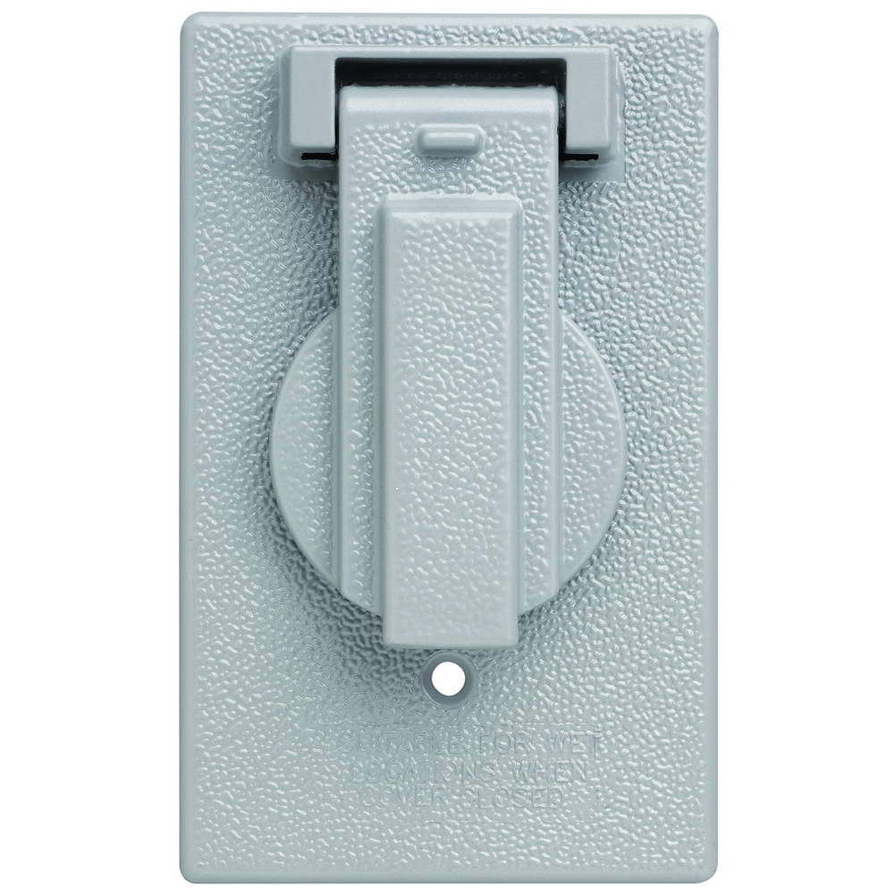 P&S CA7GV WEATHER PROOF SINGLE GANG VERT SINGLE RECEPTACLE COVER Gordon Electric Supply, Inc.