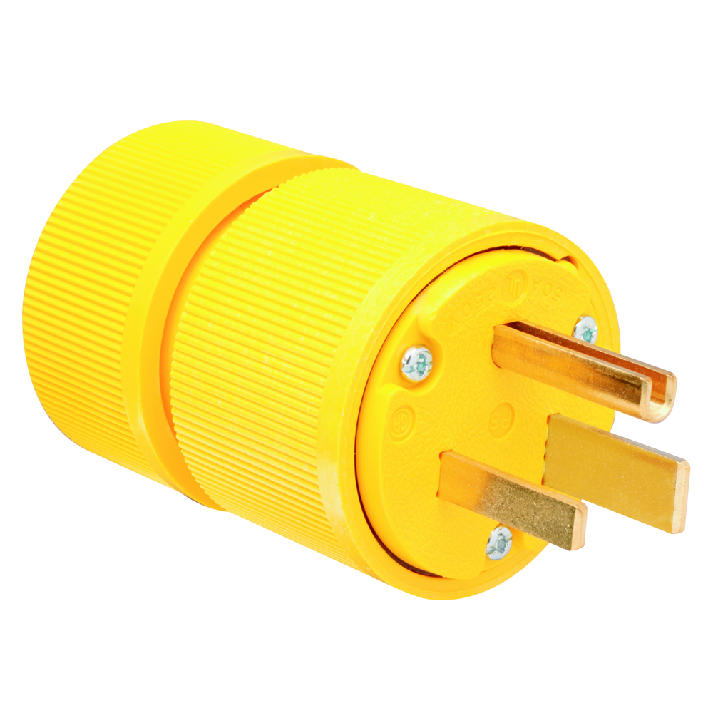 P&S D0651 STRAIGHT BLADE PLUG 2P 3W 50A250V GG Gordon Electric