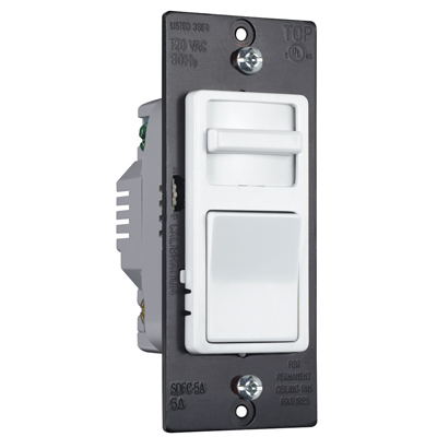 Product image for Pass & Seymour WSSC53-PW 5A Slide Fan Speed Control Variable, White