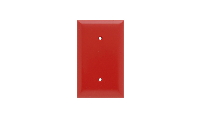 Product image for P&S SP14RED SMOOTH WALL PLATE 1G BL